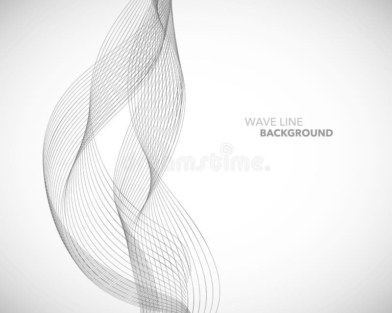 A Elegant abstract vector wave line futuristic style background template stock illustration