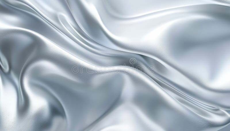 Elegant Abstract White Waves On Silver Light Gradient royalty free stock photography