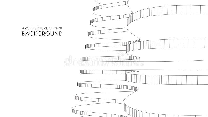 Elegant affärskort för en arkitekt abstrakt vektorillustration vektor illustrationer Elegant affärskort för en arkitekt abstrakt vektorillustration vektor illustrationer