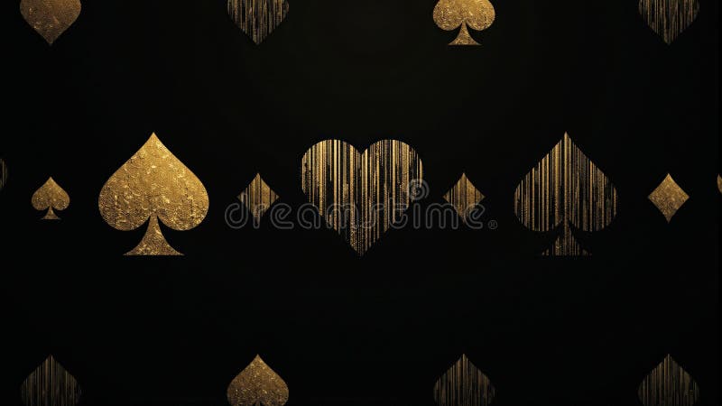 Elegant aur carte costum model pe negru stock illustration