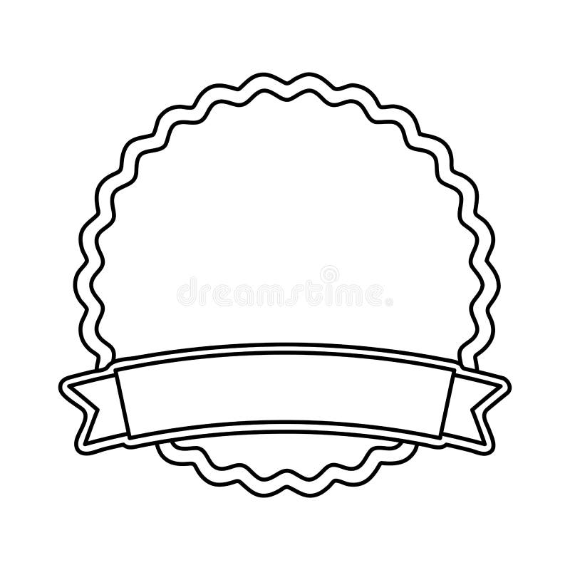 Elegant Badge Isolated Icon Design Stock Illustration - Illustration of ...