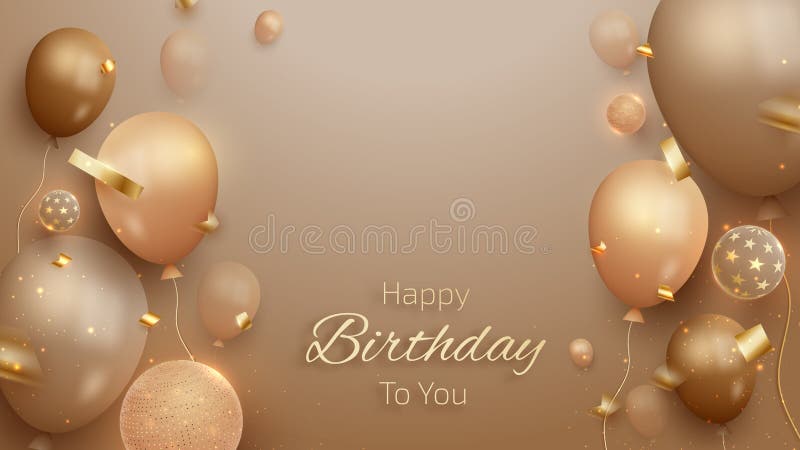 Free Vector  Beautiful happy birthday card with colorful balloons  celebration background