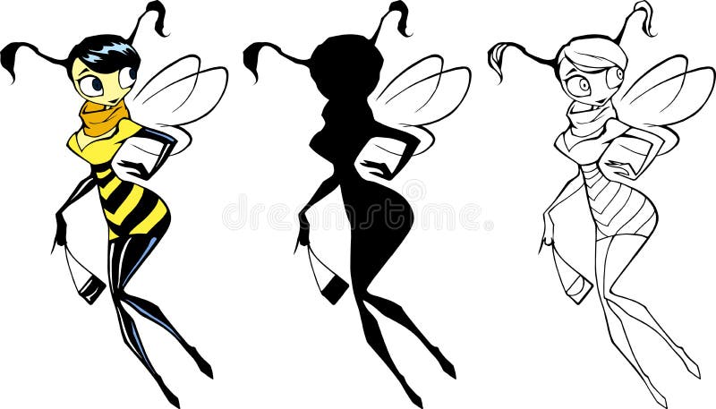 Elegant beautiful wasp lady