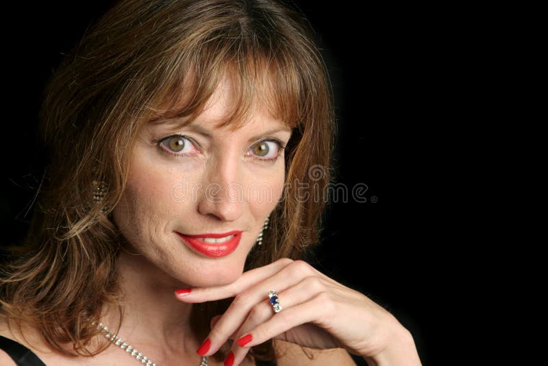 Elegant Beauty Flirting stock photo. Image of attire 348798