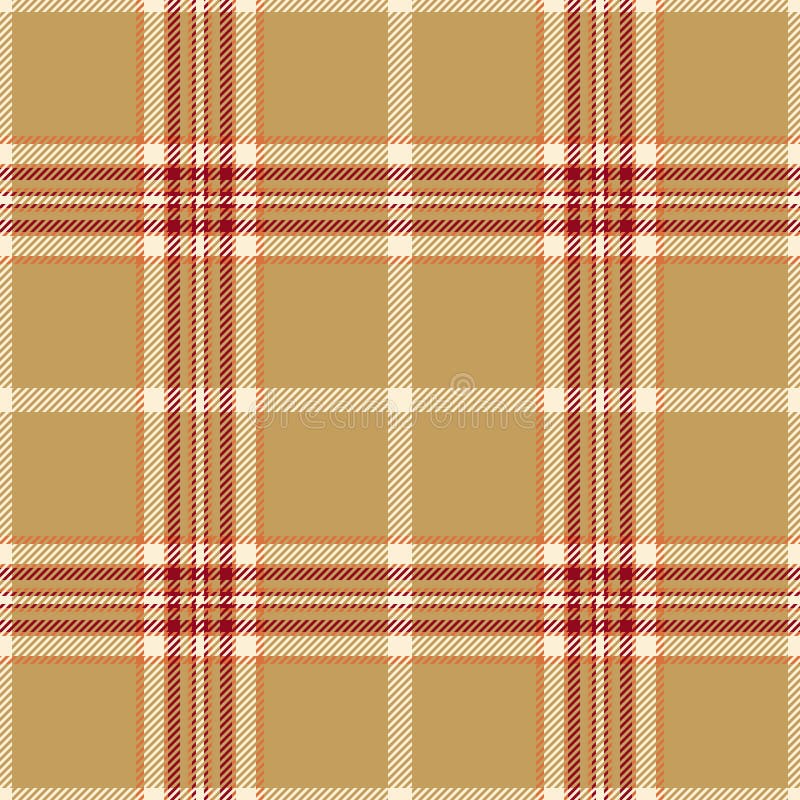 Elegant beige och burgundplaid-mönster. Perfekt för kläder för textildesign eller bakgrunder för webbplatser. Den här klassiska ch royaltyfri illustrationer