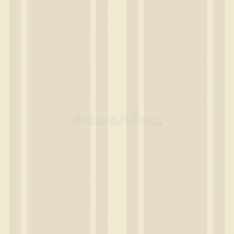 Elegant beige vertikalt strimlingsmönster. Den här minimalistiska designen blir djupare tack vare den subtila texturen för webbpla stock illustrationer