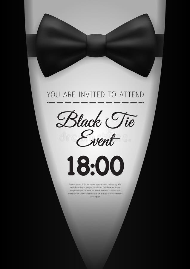 elegant black tie event invitation template elegant black tie event invitation template eps vector 97097634