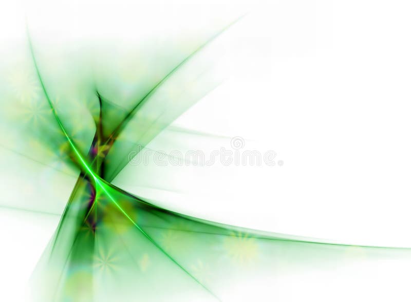 Elegant blom- green skyler vektor illustrationer