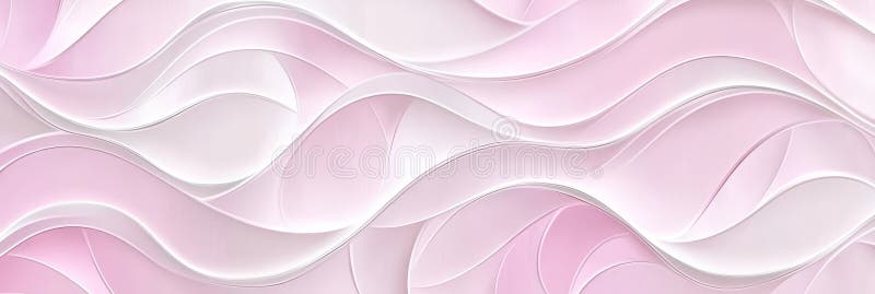Elegant Blush och Neutral Tones Wave Pattern Bakgrund Minimalistisk abstrakt illustration. stock illustrationer