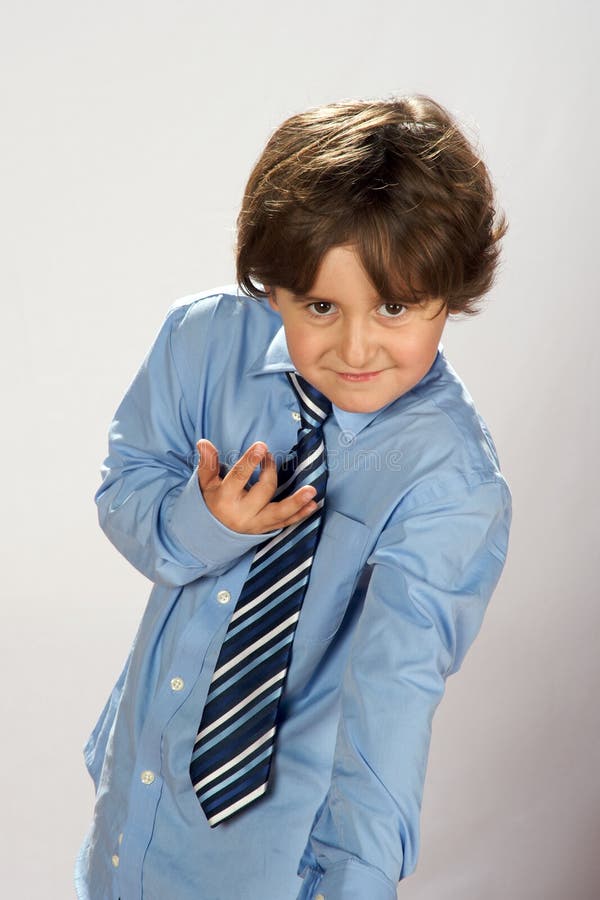 Elegant boy wearing tie stock photo. Image of executive 22591058