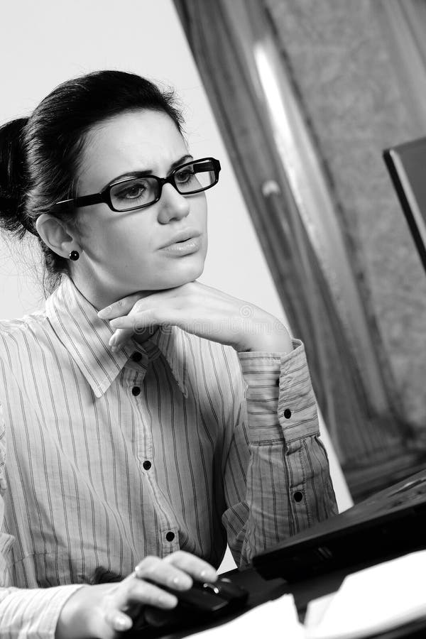 Elegant business woman royalty free stock photography