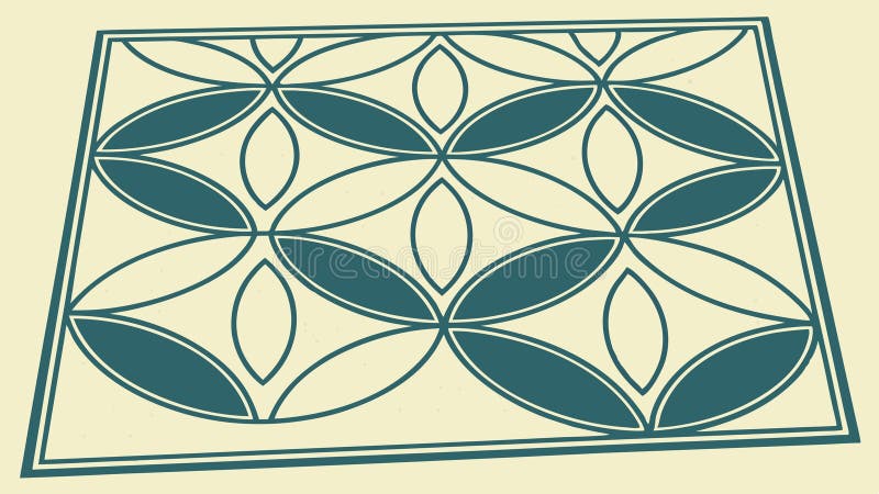 Elegant circular pattern. Intricate geometric design, vector design Generative AI royalty free illustration