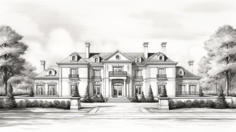 Luxurious Villa Drawing Stock Illustrations – 199 Luxurious Villa Drawing  Stock Illustrations, Vectors & Clipart - Dreamstime