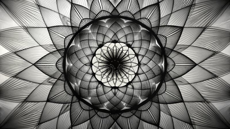 Elegant Convergence Abstract Silhouette Photography for Modern Design Projects Featuring Clean Lines Visual Symmetry royalty free illustration