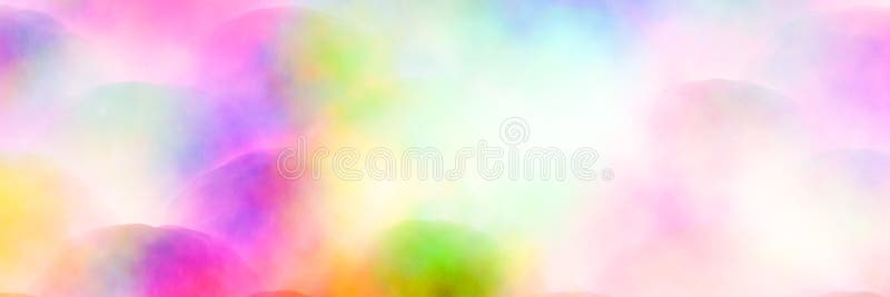 Elegant Curve Fluid Liquid Bright Colors Banner. Rainbow Gradient Background. Flow Dynamic Design. royalty free illustration