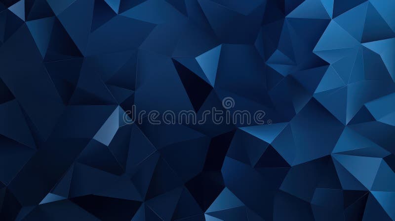 Elegant dark blue polygonal pattern with a luxurious feel, perfect for a modern backdrop or stylish design project stock illustration