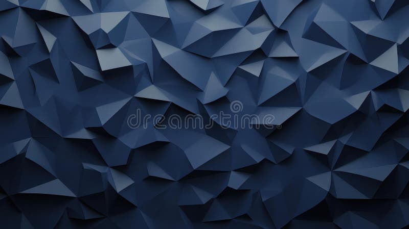 Elegant dark blue polygonal pattern with a luxurious feel, perfect for a modern backdrop or stylish design project stock illustration