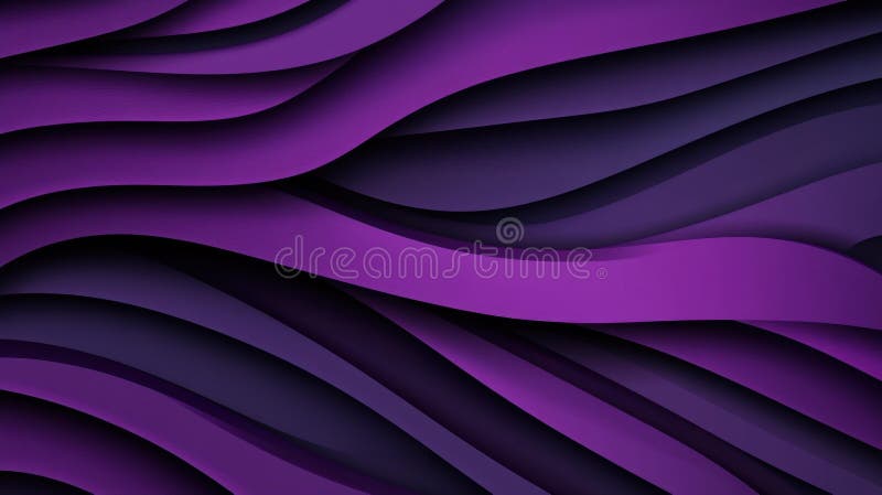 Elegant dark violet waves create a sophisticated abstract banner, perfect for modern design projects and creative presentations royalty free illustration