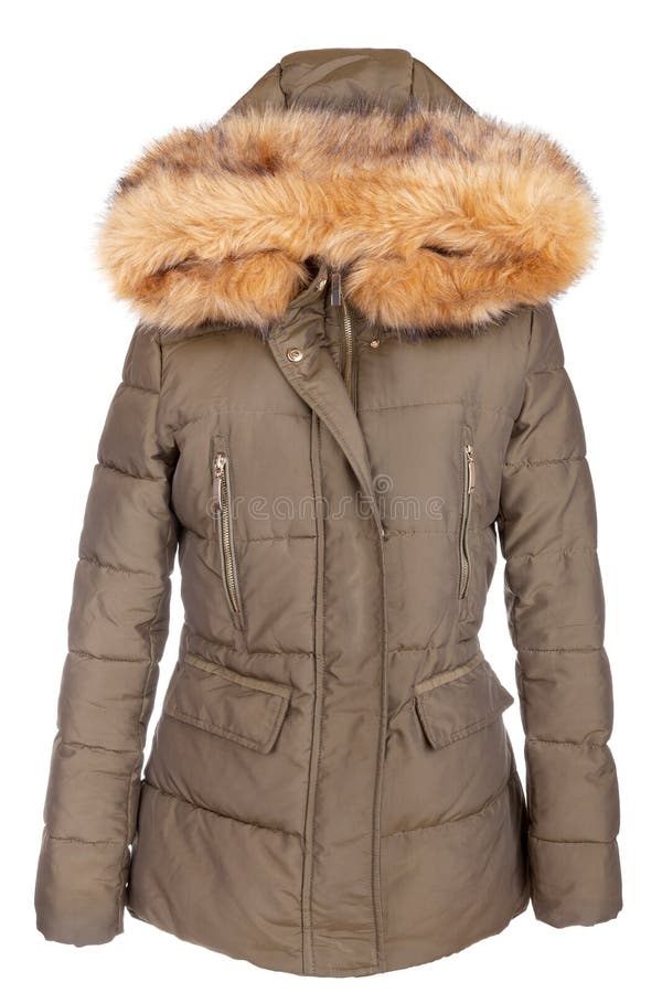 Elegant Ladies Winter Jacket Stock Image - Image of cotton