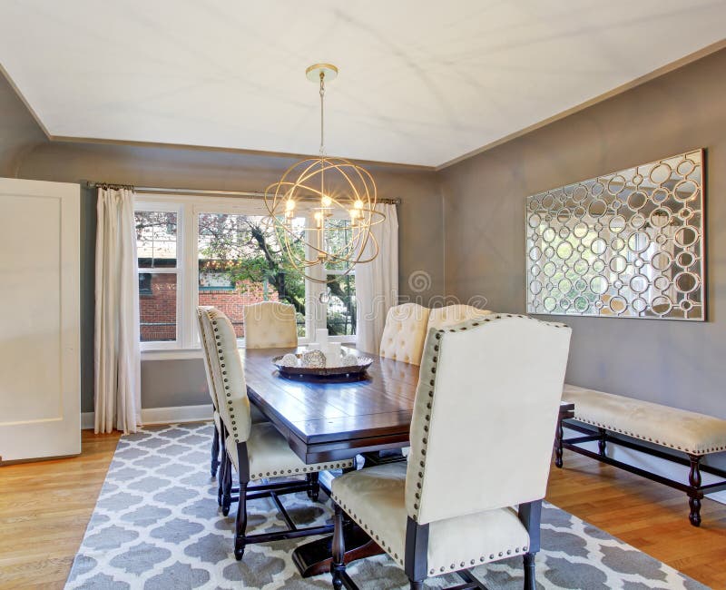 Elegant dining room interior royalty free stock photography Elegant dining room interior royalty free stock photography