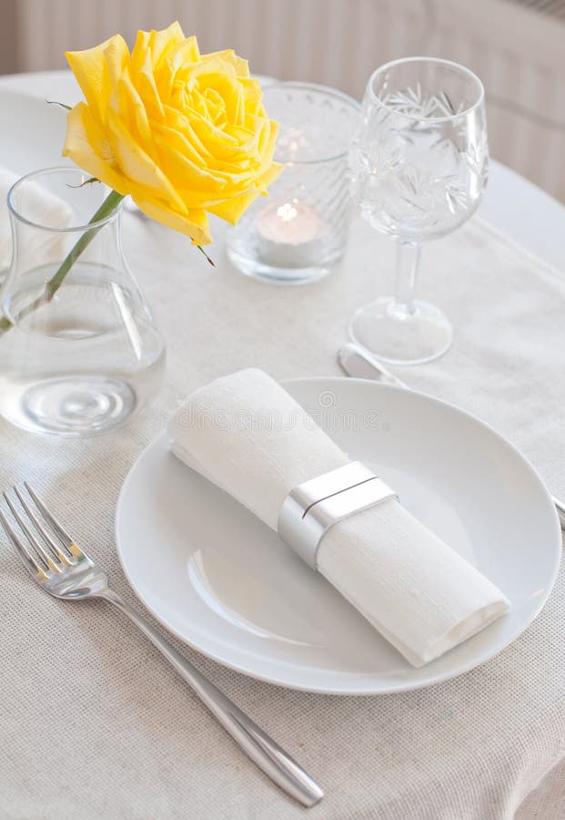 Elegant dining table setting