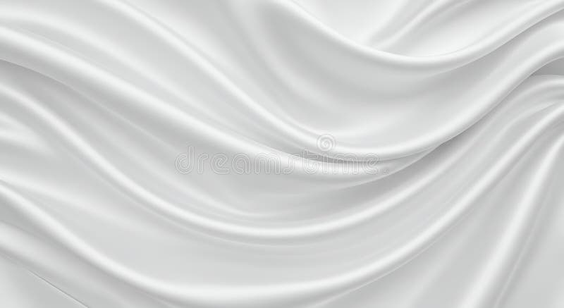 Elegant Draped White Silk : Serene e Smooth Texture. Le tende di seta bianca che scorre morbidamente creano elegantemente un umore sereno e lussuoso. Le sottili curve sono accattivanti