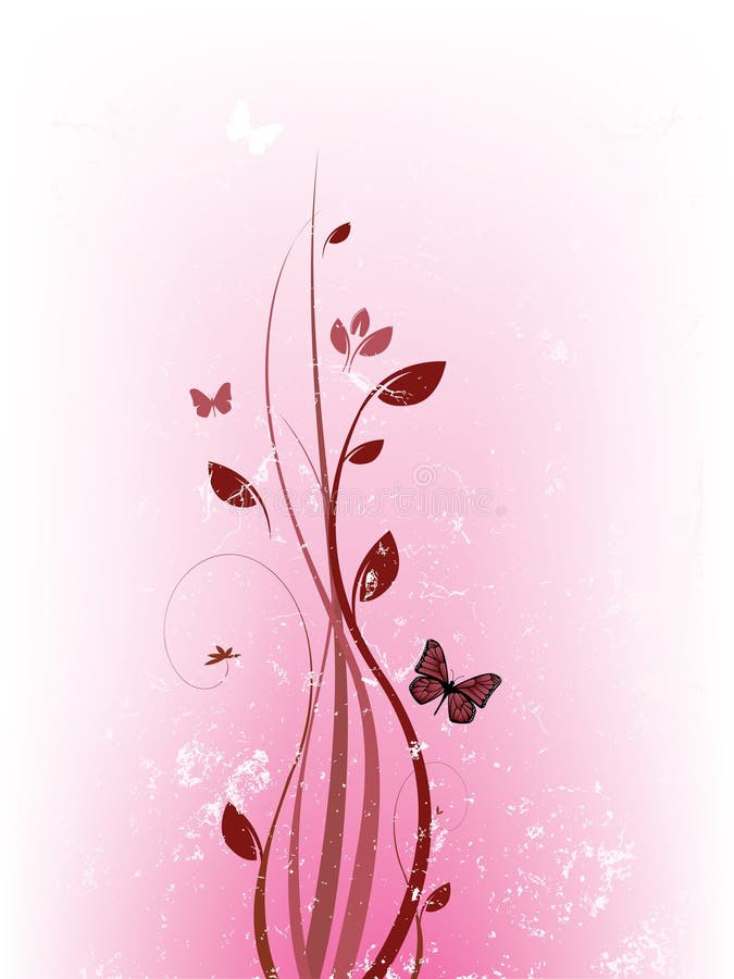 Elegant floral border stock illustration. Illustration of border - 12572055