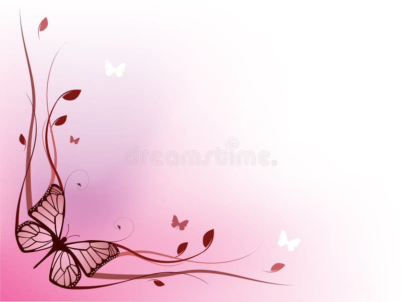 Elegant floral border vector illustration