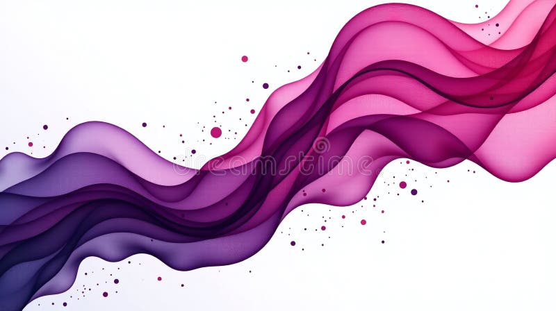 Elegant fluidity of hues in harmonious waves vector illustration