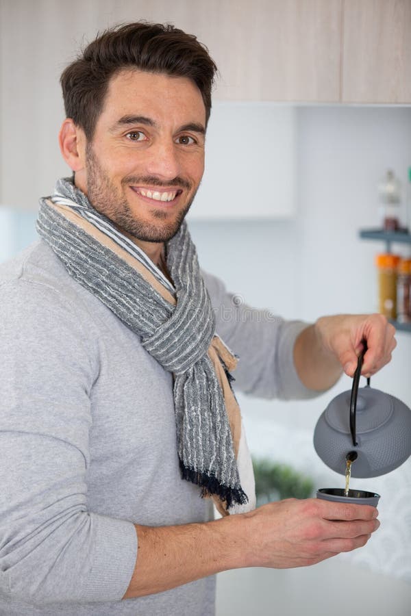 Elegant Gentleman Pouring Tea in Cup Stock Photo Image of traditional