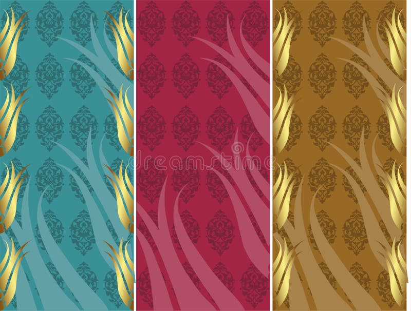 Elegant golden traditional ottoman turkish design stock illustration Elegant golden traditional ottoman turkish design stock illustration