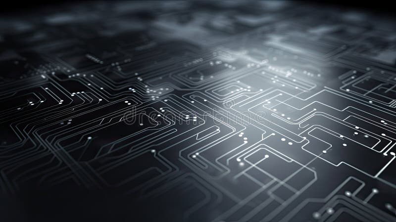 Elegant grey technology background stock illustration