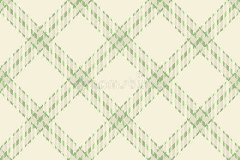 Elegant grönt och grädddiagonalt plassmönster. Perfekt för textildesign, pappersförpackningar eller bakgrunder till webbplatser vektor illustrationer