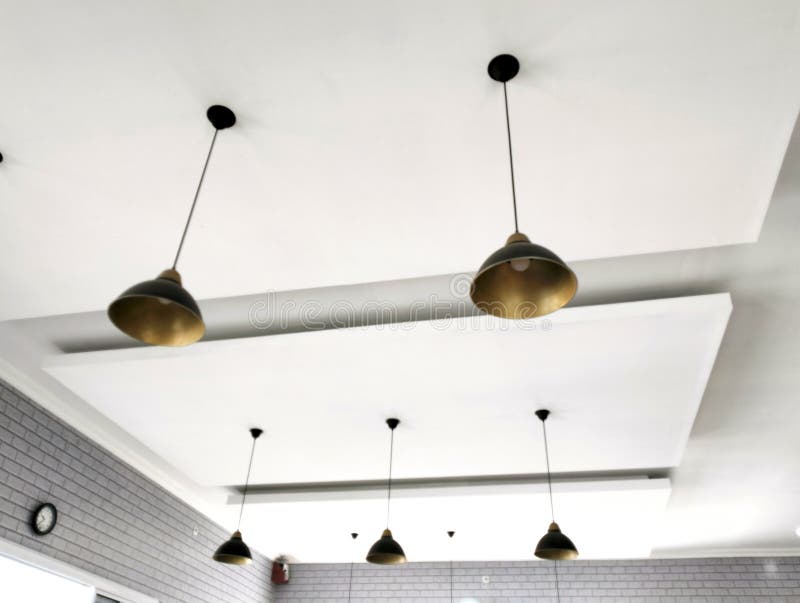 Elegant Hanging Light on the Ceiling Stock Photo Image of daylight