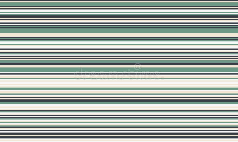 Elegant horizontal stripes in muted greens, creams, and grays create a sophisticated, minimalist pattern vector illustration