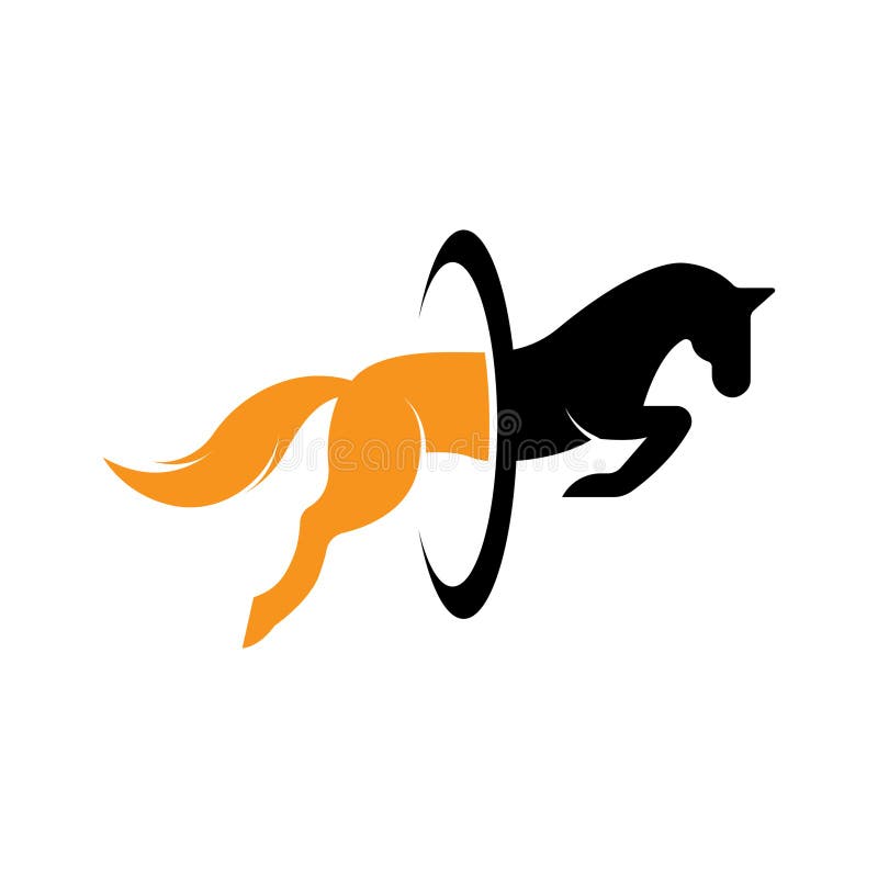 Elegant Horse Icon Logo Vector Stock Vector Illustration of fast