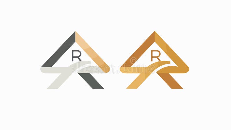 Elegant inledande a- och r-logotyp isolerad på vit bakgrund. Enkel inledande bokstav a och r logotyp isolerad på vitt. ikon med initialerna a och r som utformats i ett enkelt modernt logotypformat.