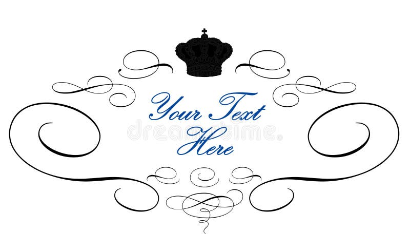 Elegant koninklijk embleem Elegant koninklijk embleem