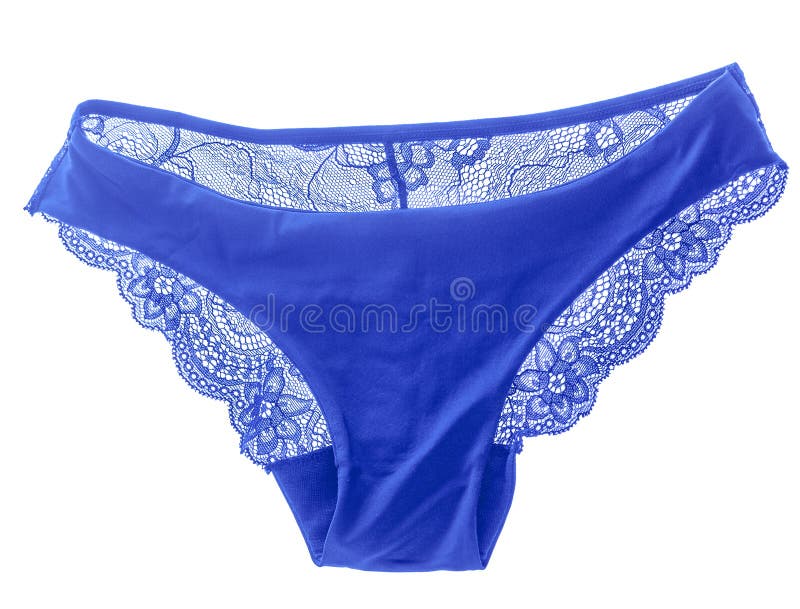 Blue lace panties with matching hair accessory - wide 5
