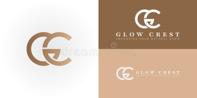 The elegant logo uniquely intertwines the initials GC with a fluid and circular design vector illustration
