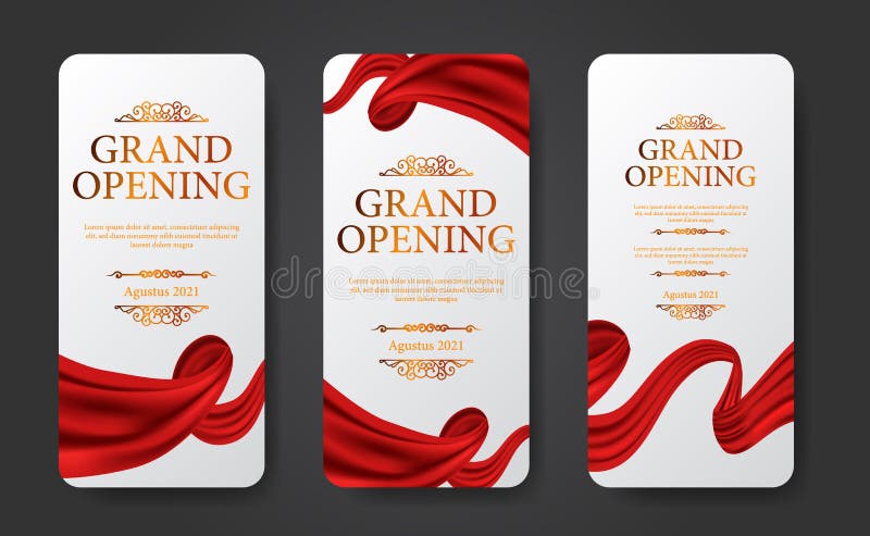 Download the Grand Opening ceremony red silk ribbon frame 1750756