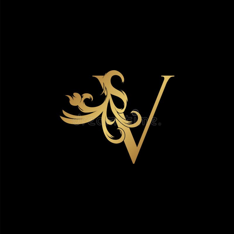 Elegant Luxury Letter N Golden Logo Vector Design, Alphabet Font in Art ...