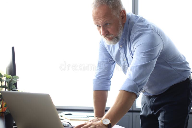 Slow Motion Of Mature Lawyer Stock Footage Photo