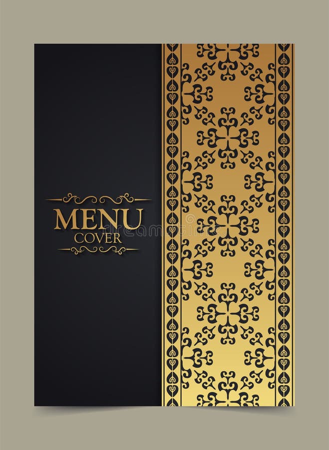 Elegant Menu Cover Design Template Stock Illustration Illustration of cover, creative 197930696