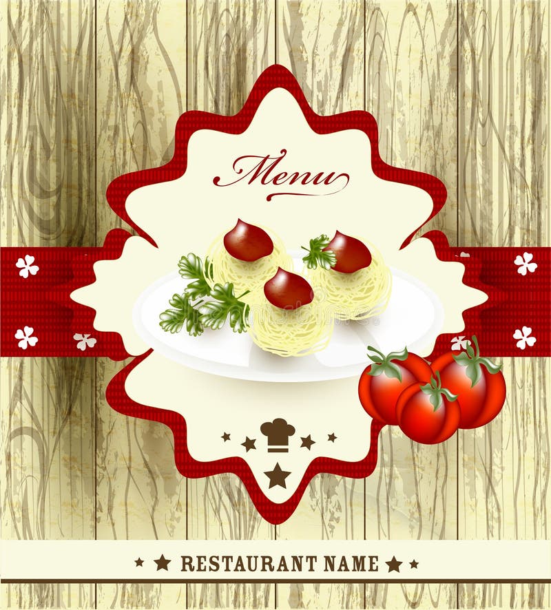 Elegant menu design for restaurant