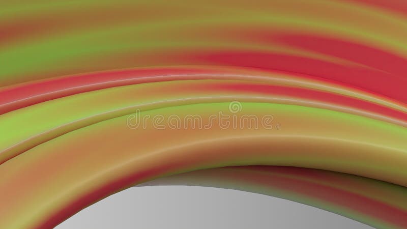 Elegant and Modern 3D Rendering Abstract Background in Bezier Curve Green and Red Showing Simple, Curved and Twisted Contemporary vector illustration