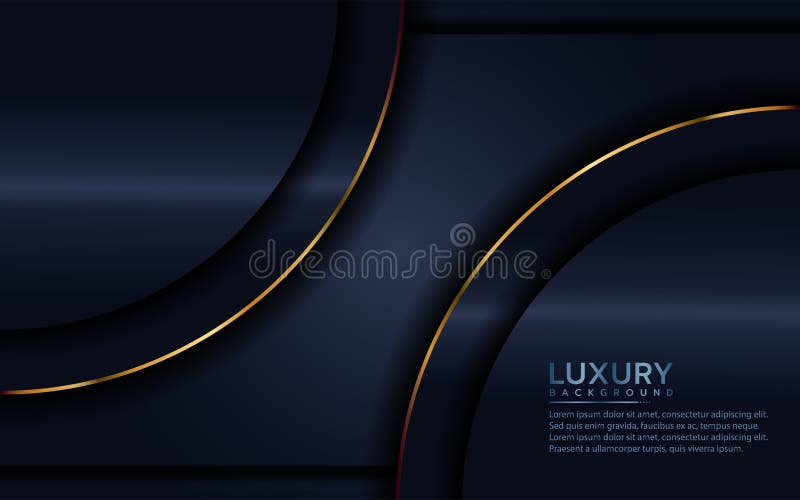Elegant Navy Blue Background with Overlap Layer Stock Vector Illustration of black, cover