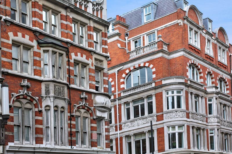 Elegant Old Apartment Buildings in Mayfair, London Stock Image - Image ...