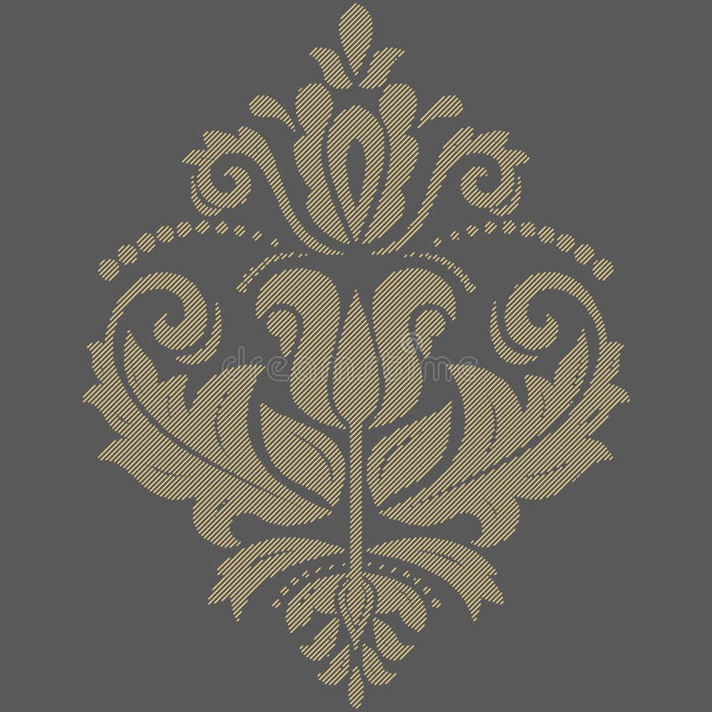 Elegant Ornament in Classic Style Stock Illustration Illustration of