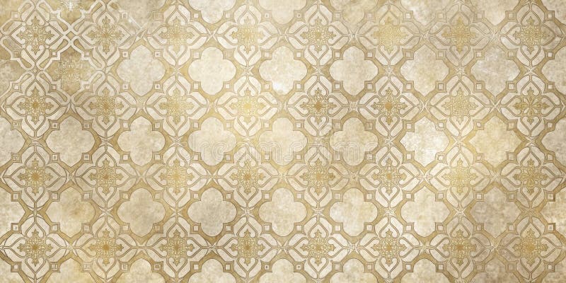 Elegant ornate pattern background featuring intricate geometric design and subtle textured surface. Generative AI stock illustration